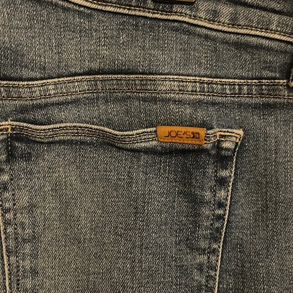 Joe's The Icon Mid Rise Skinny Ankle Jeans‎ women’s W32 leather logo frayed hem - Picture 6 of 10